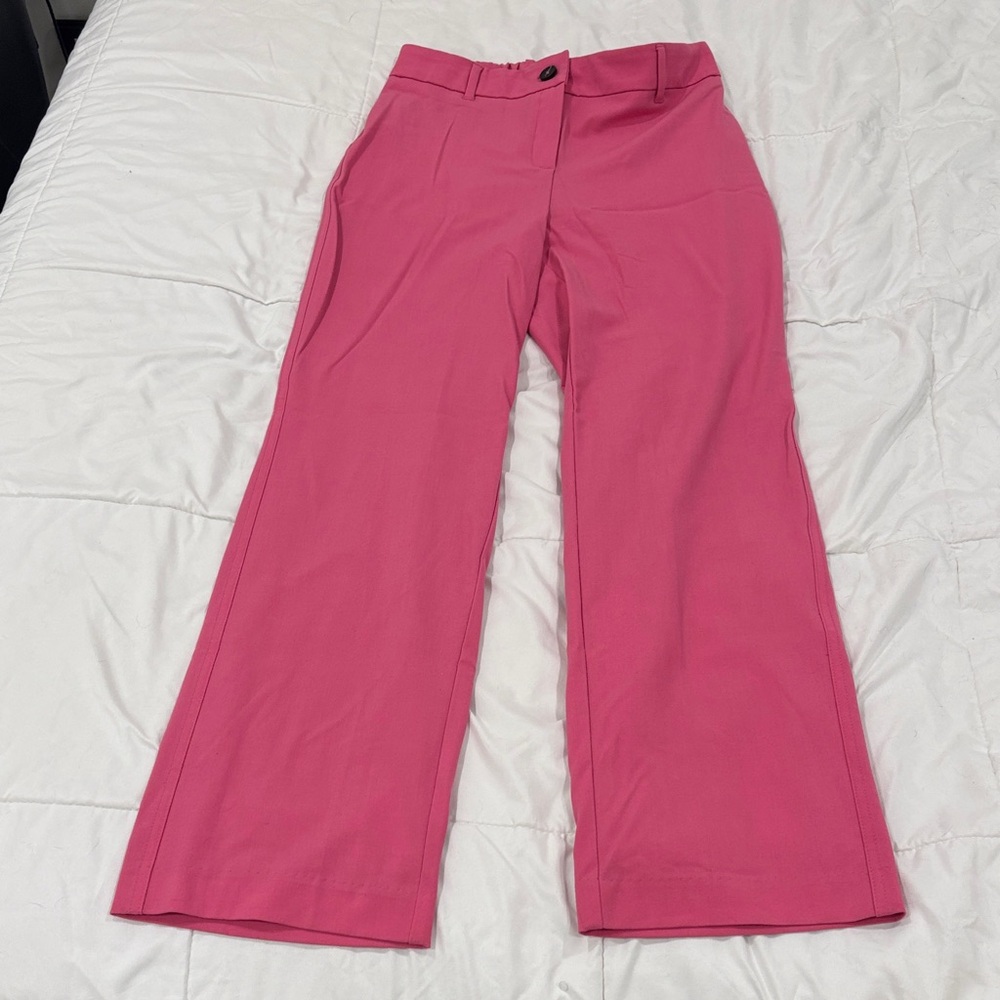 Women's Wide Leg Pants in Vibrant Pink